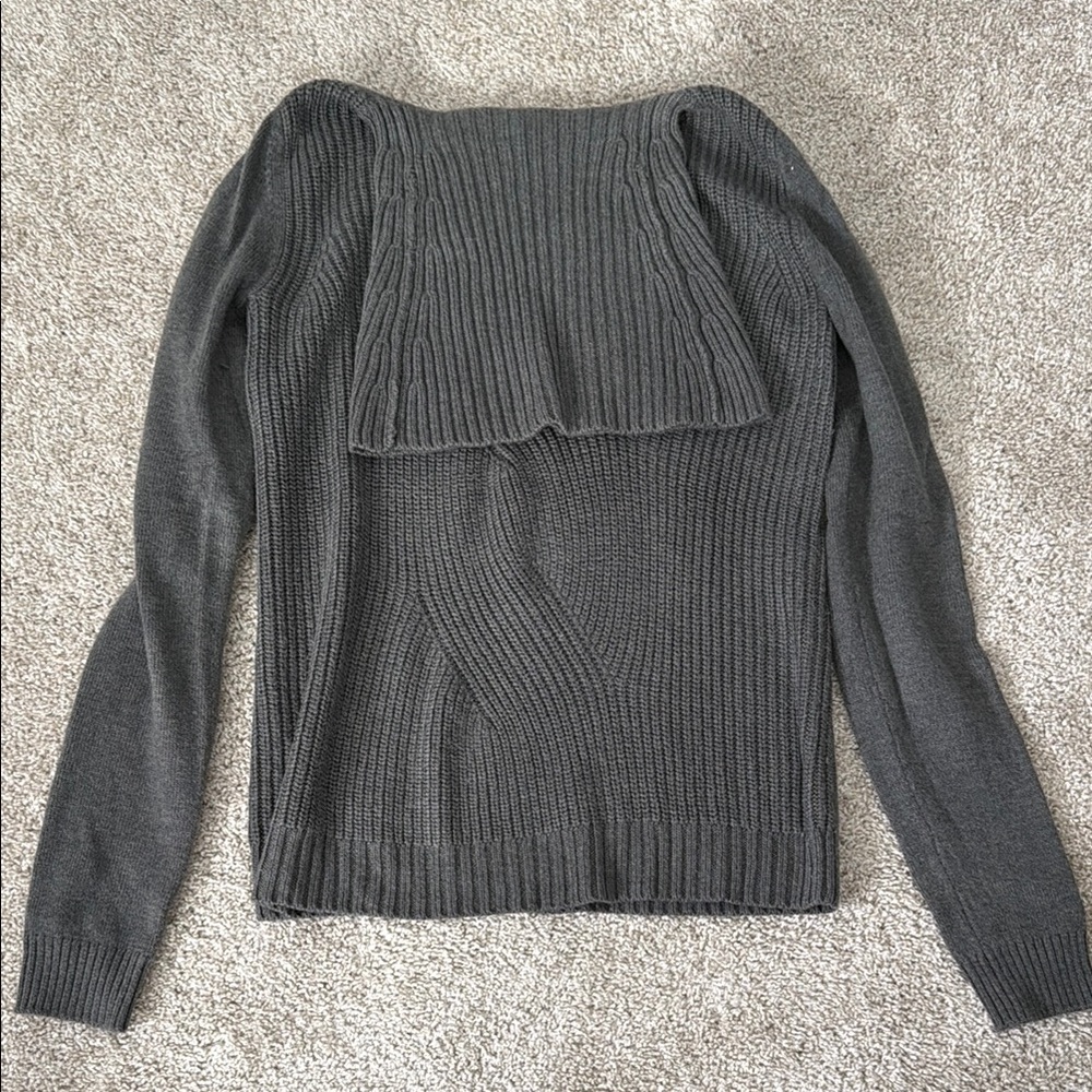 Gap Gray Women's Cowl-Neck Sweater - M TALL
